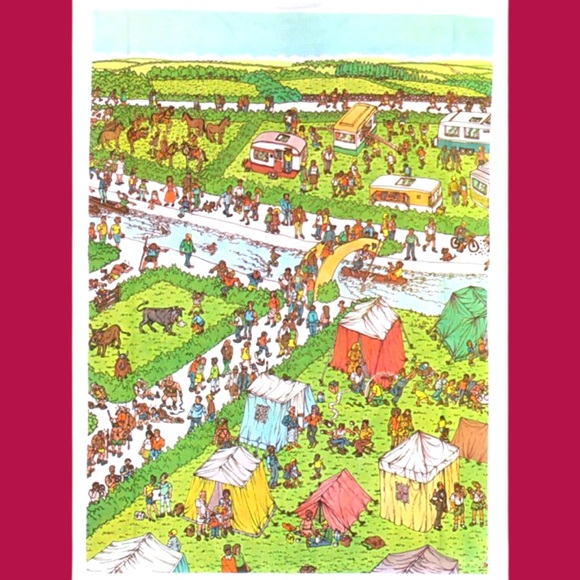 Where’s Waldo Search Puzzle Character Long Sleeve Super Cute Tee. NWOT. - Picture 3 of 5